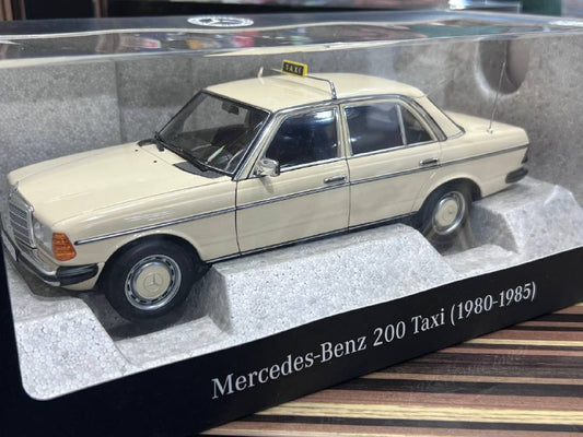 1/18 Diecast Mercedes-Benz 200 Taxi  Beige Norev Scale Model Car