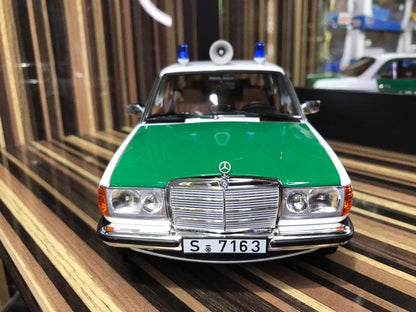 1/18 Diecast Mercedes-Benz 200 Polizei White & Green Norev Scale Model Car