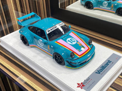 1/18 Diecast Porsche Vaillant 964 Begriff #10 Blue FuelMe Model Car