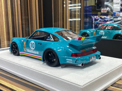 1/18 Diecast Porsche Vaillant 964 Begriff #10 Blue FuelMe Model Car