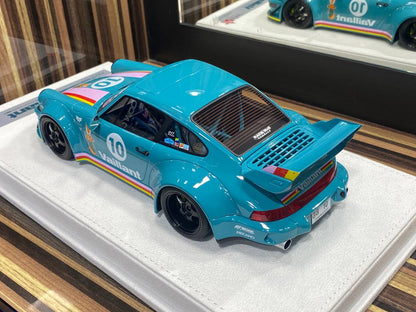 1/18 Diecast Porsche Vaillant 964 Begriff #10 Blue FuelMe Model Car