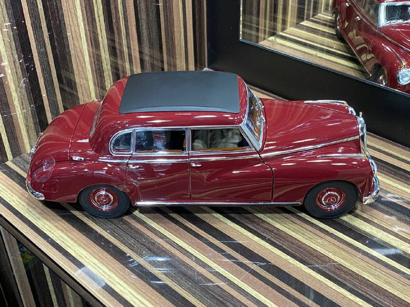 1/18 Diecast Mercedes-Benz 300 1955 Maroon Norev Scale Model Car