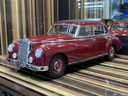 1/18 Diecast Mercedes-Benz 300 1955 Maroon Norev Scale Model Car