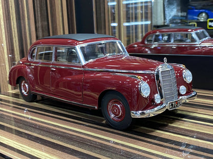 1/18 Diecast Mercedes-Benz 300 1955 Maroon Norev Scale Model Car