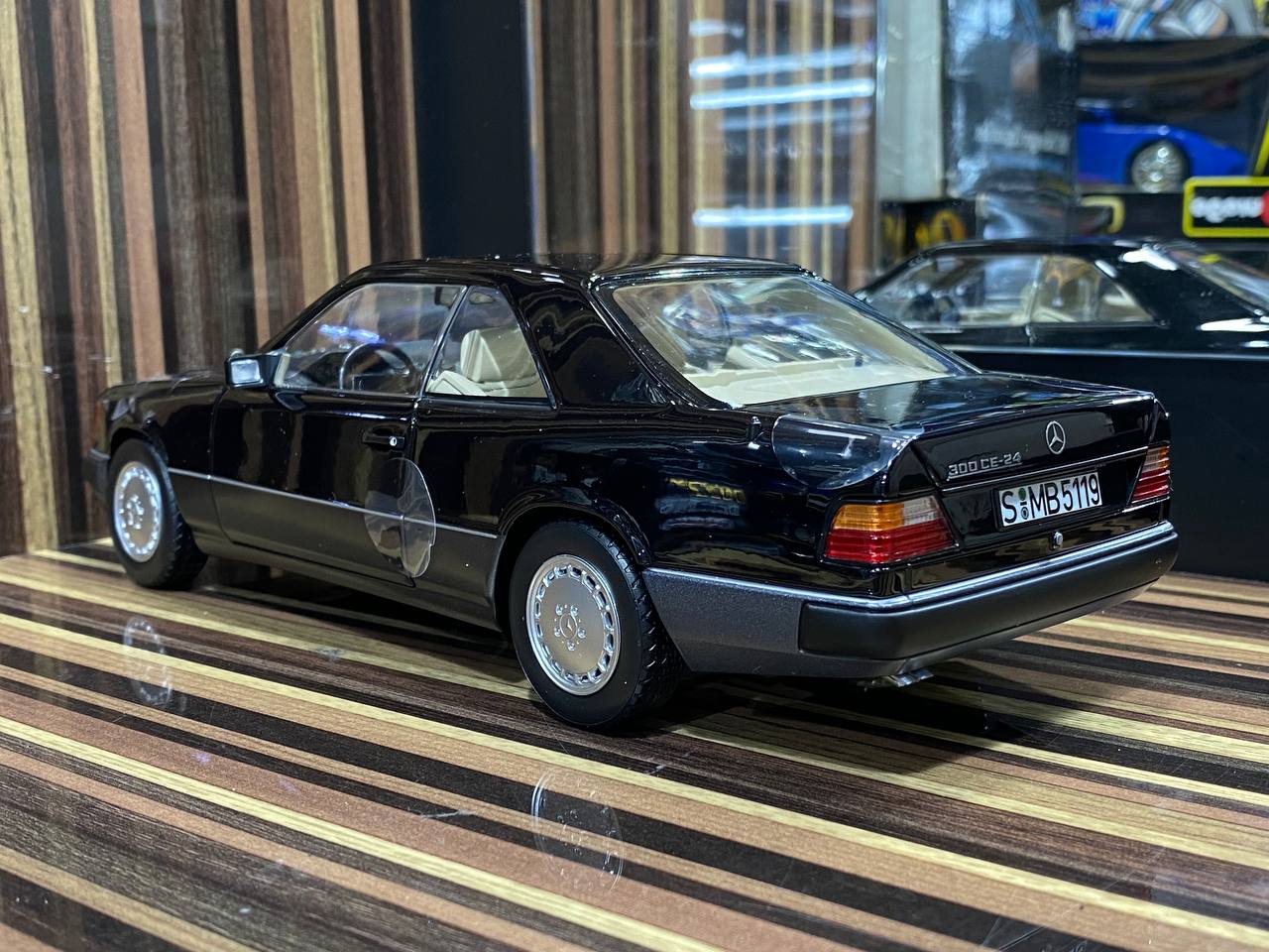 1/18 Diecast Mercedes-Benz CE-24 Coupe 1990 Black Norev Scale Model Car