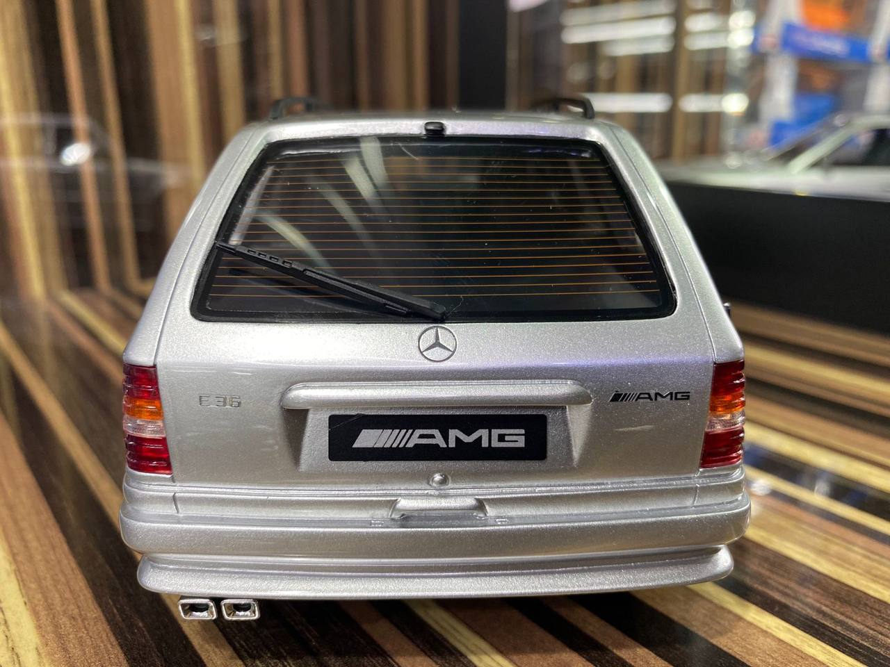 1/18 Resin Mercedes-Benz E36 AMG Silver Model Car by Otto