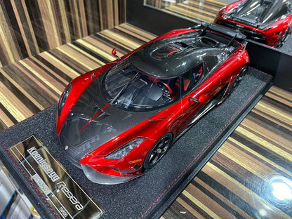 1/18 Diecast Koenigsegg Regera Fronti Art Red Miniature Car