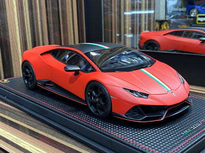 1/18 Resin Lamborghini Huracan EVO Orange Model car by MR