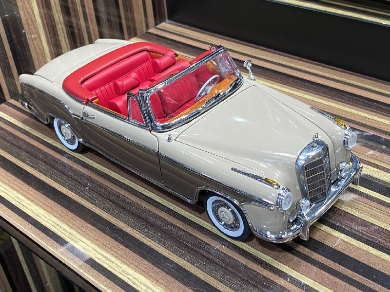 1/18 Diecast Mercedes-Benz 220SE Cabriolet 1958 Beige by Sun Star