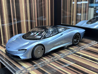 1/18 Resin Mclaren Speed Tile Silver Blue Limited Edition