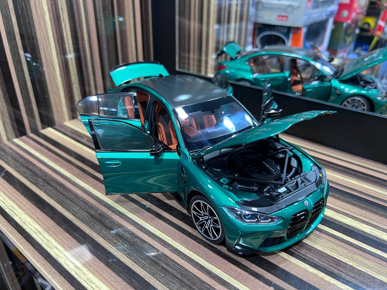 1/18 Diecast BMW M3 2020 Green Model Car by Minichamps