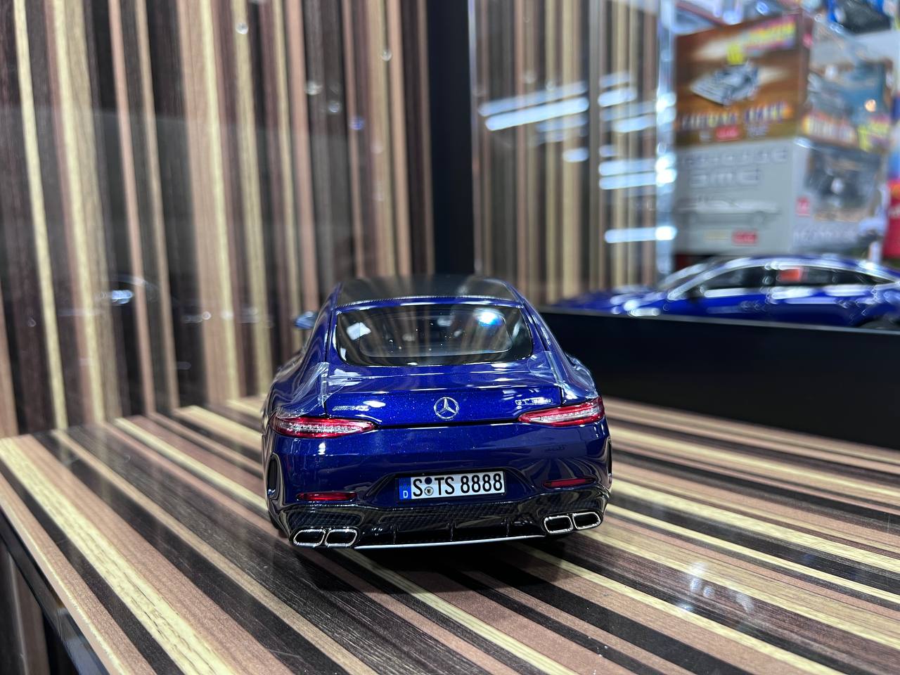 1/18 Diecast Mercedes-Benz GT 63 S 4Matic 2021 Blue Norev Scale Model Car