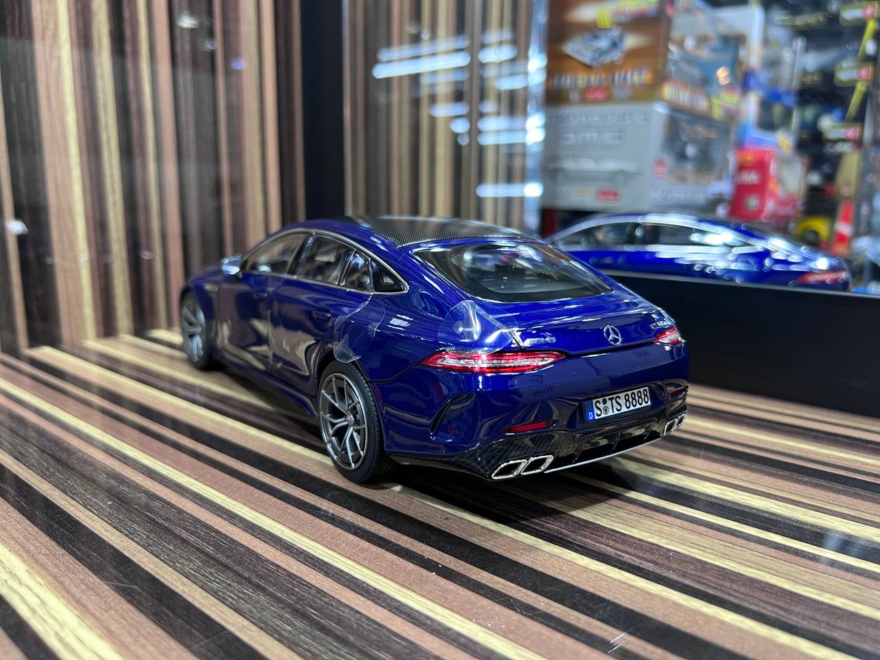 1/18 Diecast Mercedes-Benz GT 63 S 4Matic 2021 Blue Norev Scale Model Car