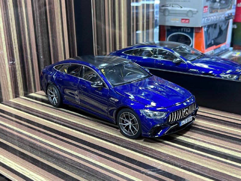 1/18 Diecast Mercedes-Benz GT 63 S 4Matic 2021 Blue Norev Scale Model Car