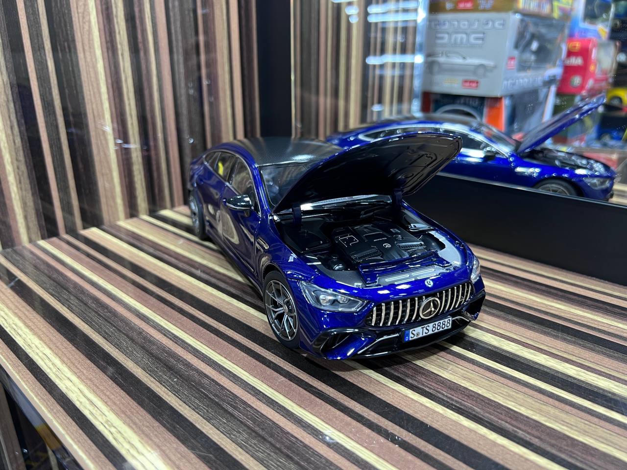 1/18 Diecast Mercedes-Benz GT 63 S 4Matic 2021 Blue Norev Scale Model Car