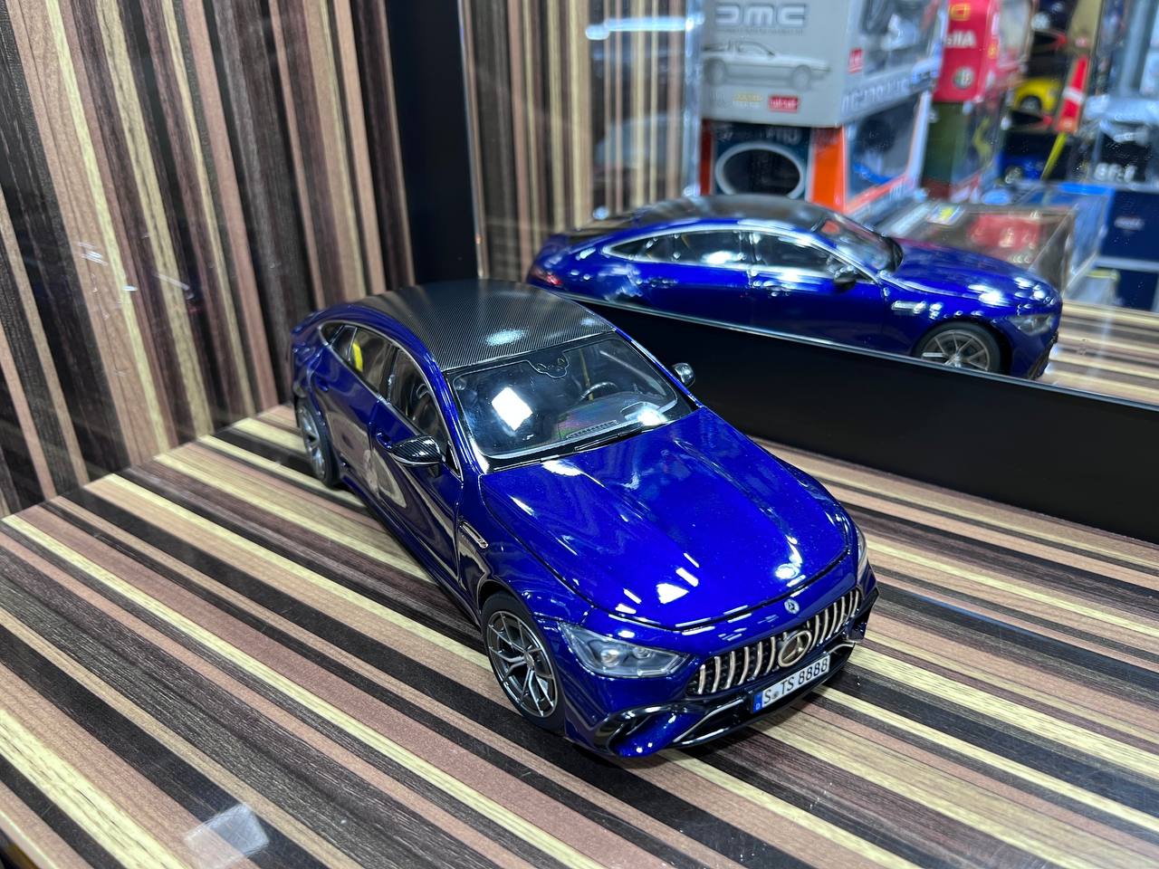 1/18 Diecast Mercedes-Benz GT 63 S 4Matic 2021 Blue Norev Scale Model Car