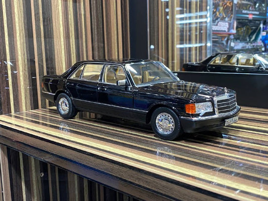 1/18 Diecast Mercedes-Benz 560 SEL 1989 Black Norev Scale Model Car