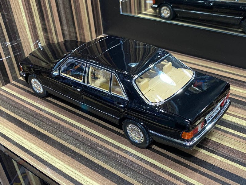 1/18 Diecast Mercedes-Benz 560 SEL 1989 Black Norev Scale Model Car