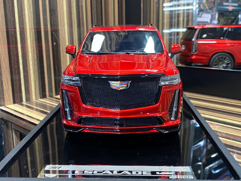 1/18 Resin Cadillac Escalade V Red Model Car by MotorHelix