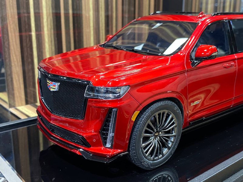 1/18 Resin Cadillac Escalade V Red Model Car by MotorHelix