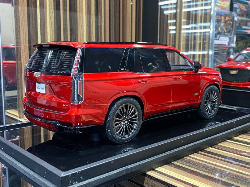 1/18 Resin Cadillac Escalade V Red Model Car by MotorHelix
