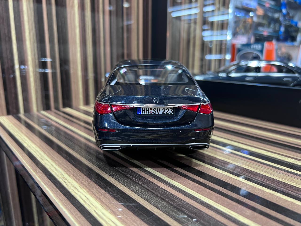 1/18 Diecast Mercedes-Benz S-Class AMG Line 2021 W223 Dark Blue Norev Scale Model Car