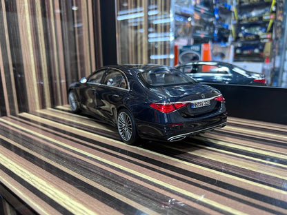 1/18 Diecast Mercedes-Benz S-Class AMG Line 2021 W223 Dark Blue Norev Scale Model Car