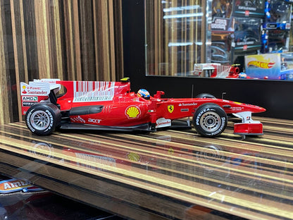 1/18 Diecast F10 Bahrain GP Edition F. Alonso Formula 1 Red Model Car by Hot Wheels