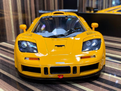 1/18 Diecast McLaren F1 GTR Short-Tail Yellow Solido Scale Model Car