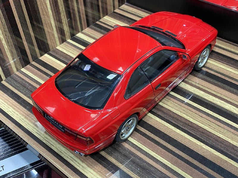 1/18 Diecast BMW 850 CSI E31 Red Solido Miniature Model Car