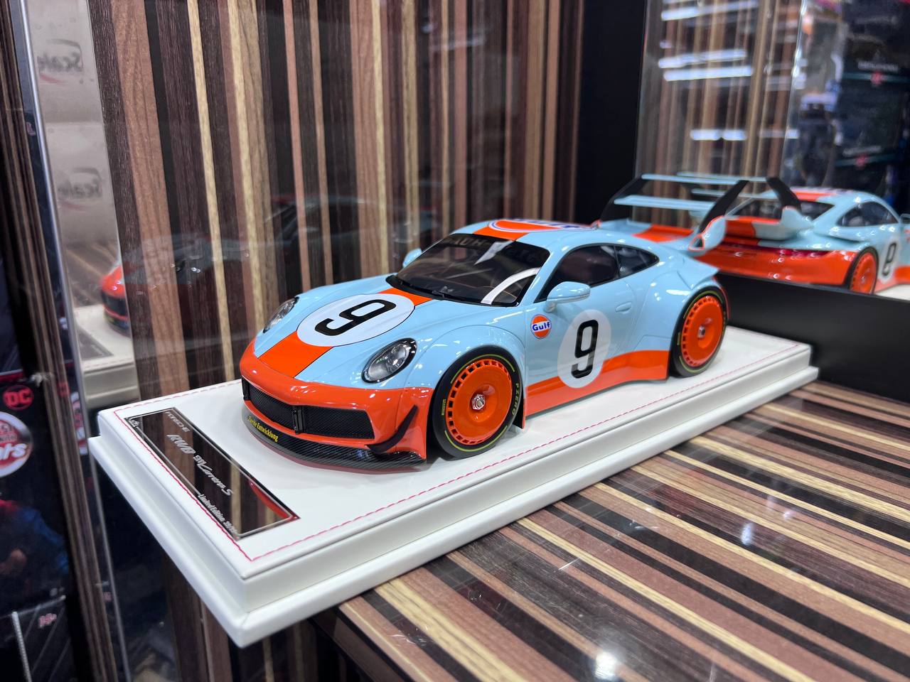 Porsche 911 Carrera S RWB VIP Models [1/18 Gulf Blue Resin]
