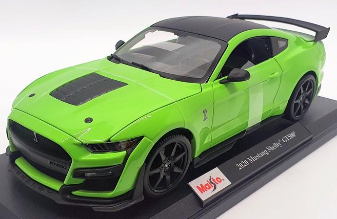 1/18 Diecast 2020 Mustang Shelby GT500 Green Scale Model Car Maisto